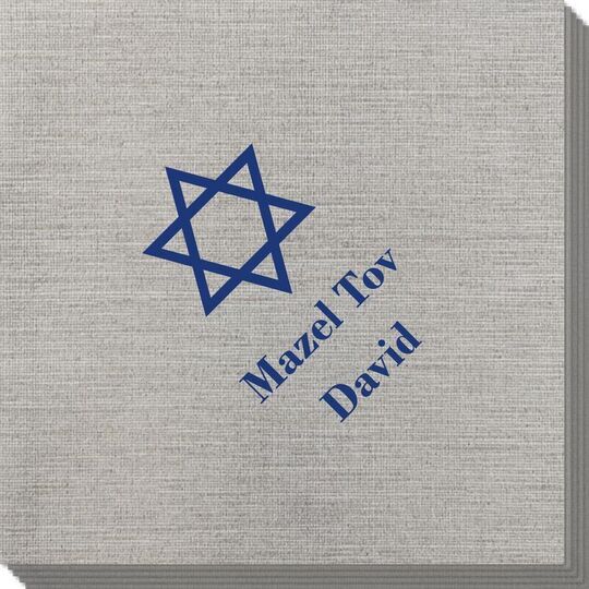Traditional Star of David Bamboo Luxe Napkins